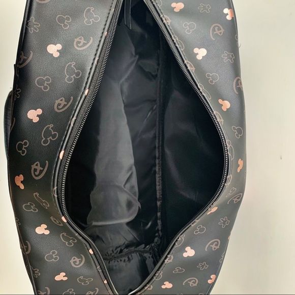 Disney Mickey Mouse Black/Rose Gold Weekender Travel bag - Picture 8 of 16